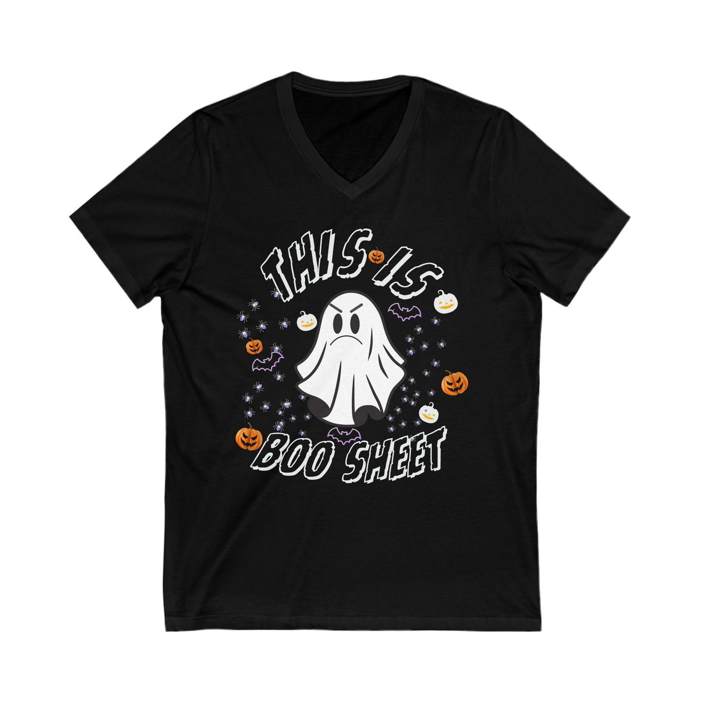 This Is Boo Sheet | Unisex Jersey Short Sleeve V-Neck Tee